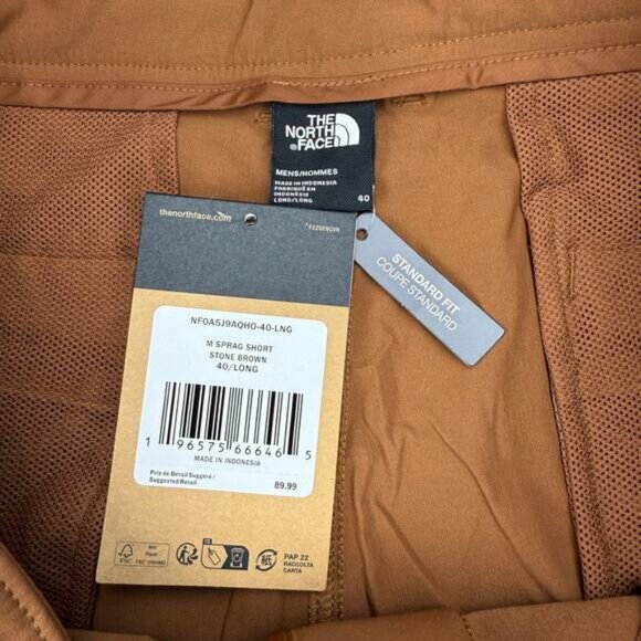 NWT THE NORTH FACE Men's Sprag Short In Stone Brown Size 40 LONG - Picture 5 of 7